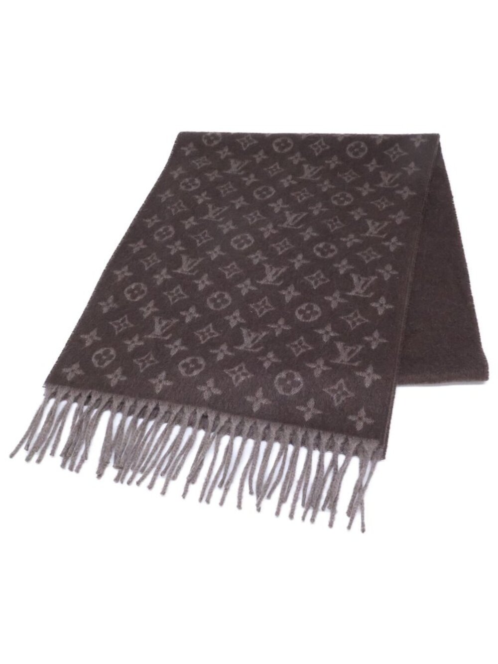 Louis Vuitton Cashmere Wool Blend Echarpe Monogram Gradient